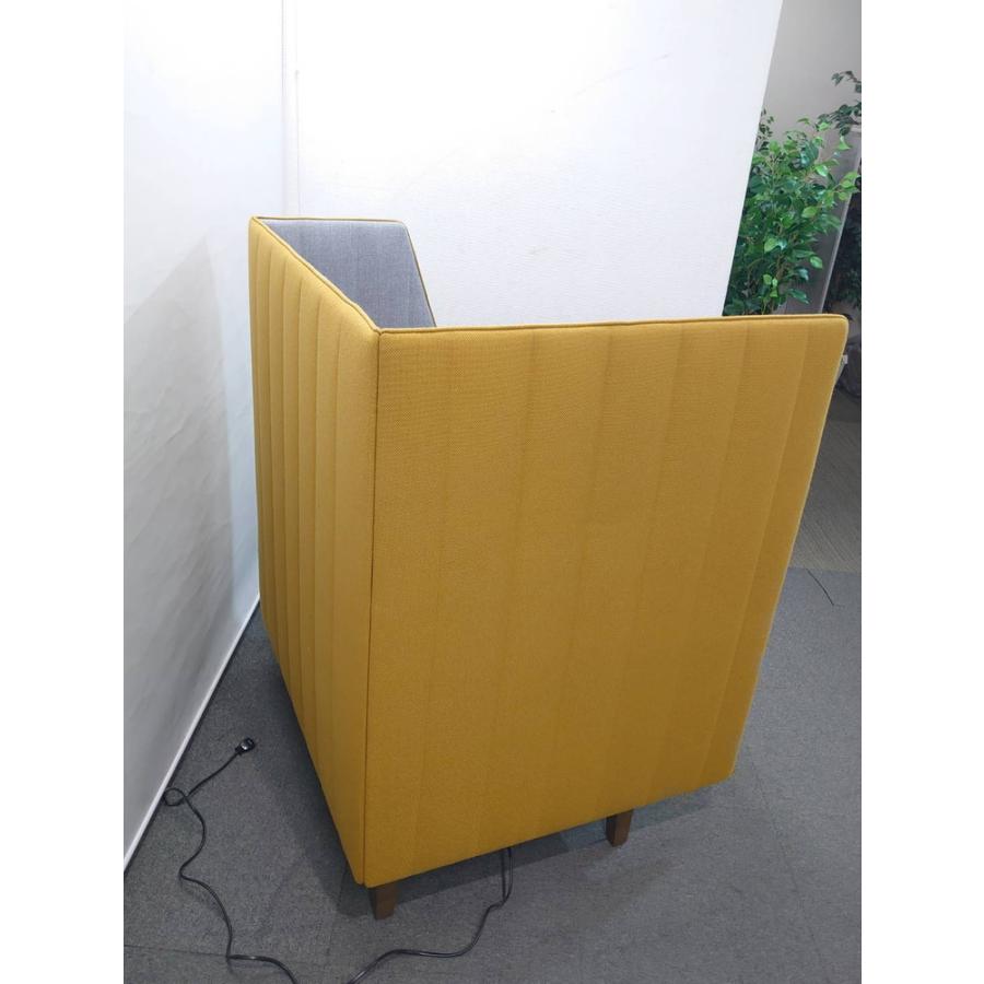 東京地区送料無料 2台入荷 ワークブース コクヨ インターバル 1人用 パーソナルソファ ブース型ソファ ブースセット 中古_15