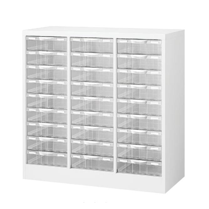 レターケース 書類ケース フロアケース 整理ケース キャビネット ホワイト書庫 B4対応 深型 3列9段 下置き用 床置形 完成品