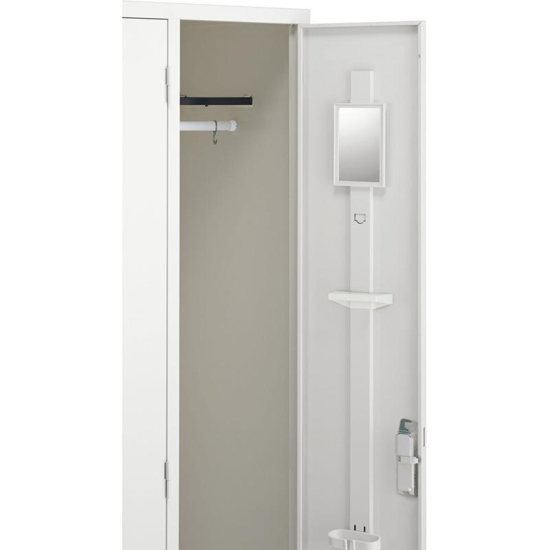 生興 送料無料 新品 激安 4人用ロッカー スチールロッカー ホワイト 鍵