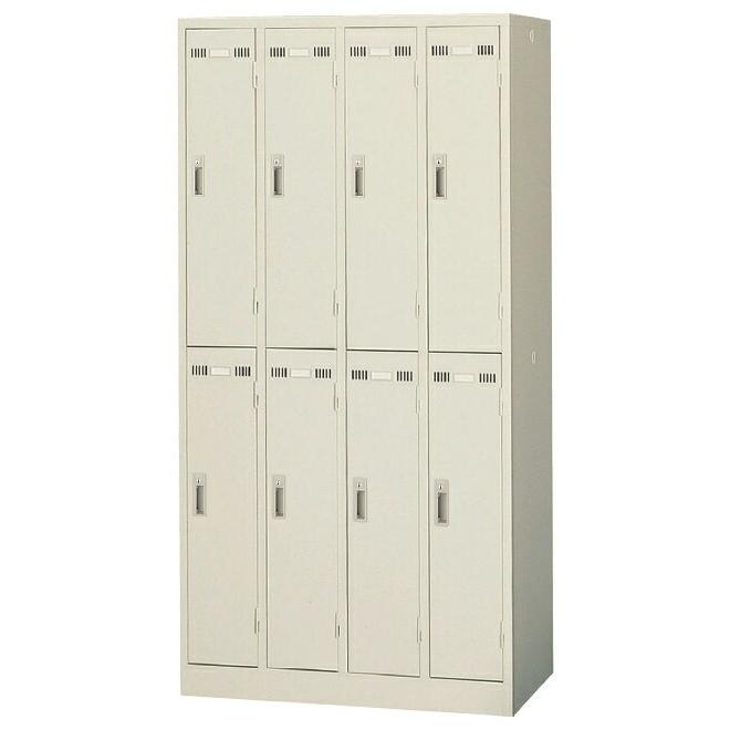 【美品中古】オフィスロッカー 8扉/棚付き/キー全て有※一部地域配送無料 送料無料 新品 激安 8人用 ロッカー カギ付き オフィスロッカー 更衣