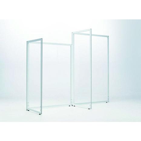 法人様限定商品 補助金制度あり 送料無料 H1500 W700 アクリルパネル 透明パネル 飛沫感染予防パネル パーティション パーテーション クルシア 幅700 奥行700 高さ1500⁄1800 HBY-CLS 通販 - オフィス