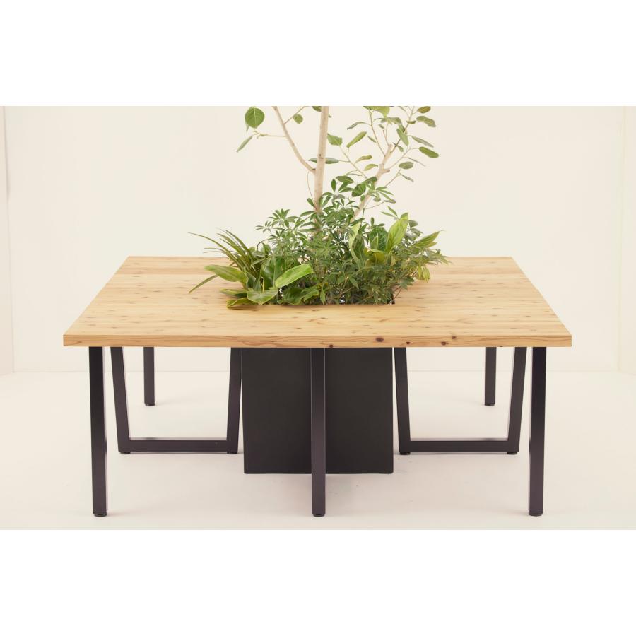 キイノクス 植栽テーブル 1800×1800 Green Pit KIINNOX 国産スギ材 14