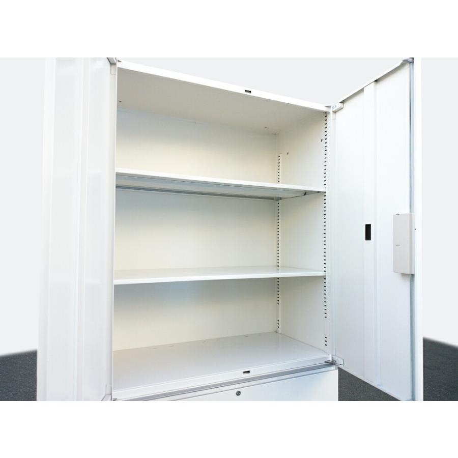 イトーキ シンライン 上下書庫 両開き書庫 ラテラル書庫 キャビネット ユニット書庫 スチール書庫 中古オフィス家具_5