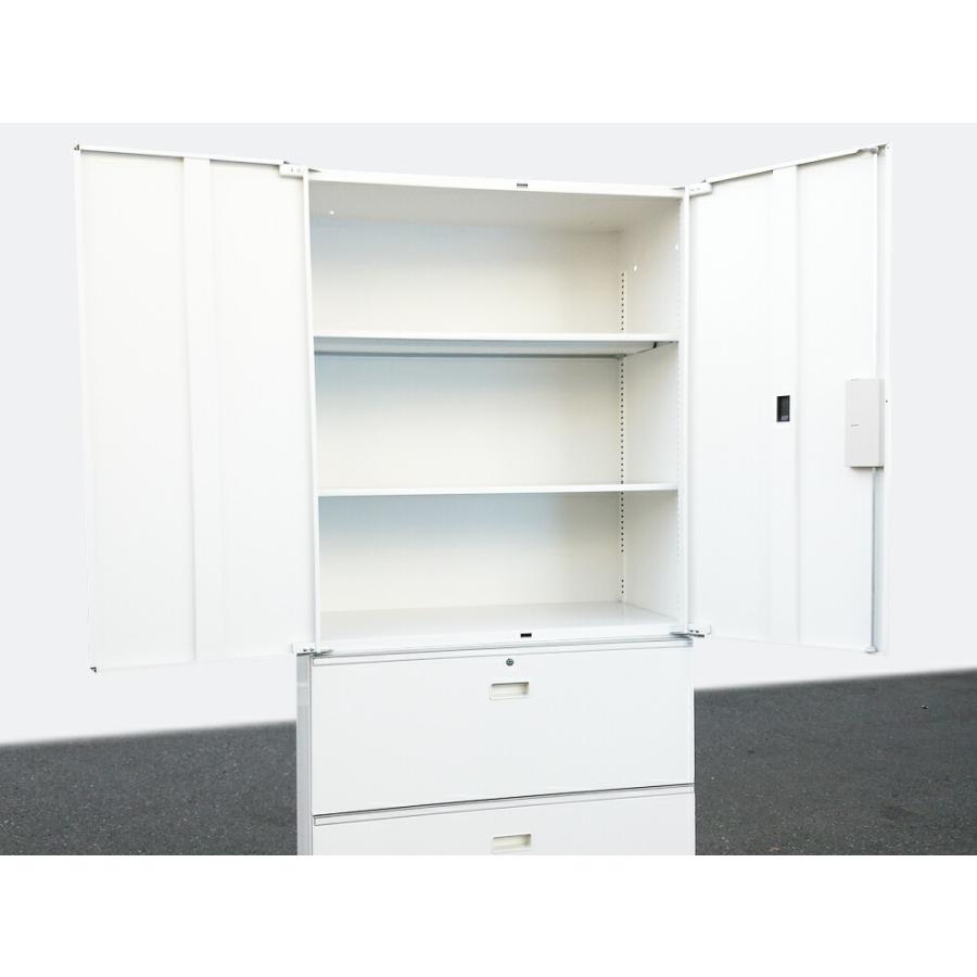 イトーキ（ITOKI） 美品 シンライン 上下書庫 両開き書庫 ラテラル書庫 