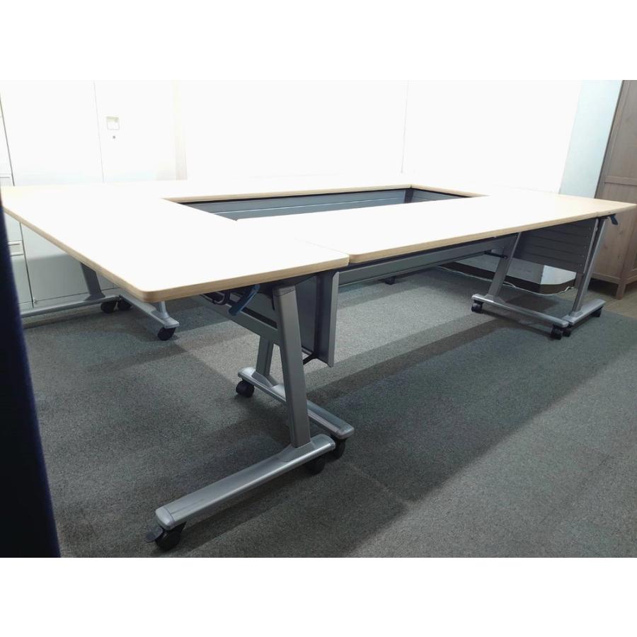 送料無料 東京地区限定 4台セット オカムラ 折りたたみテーブル  