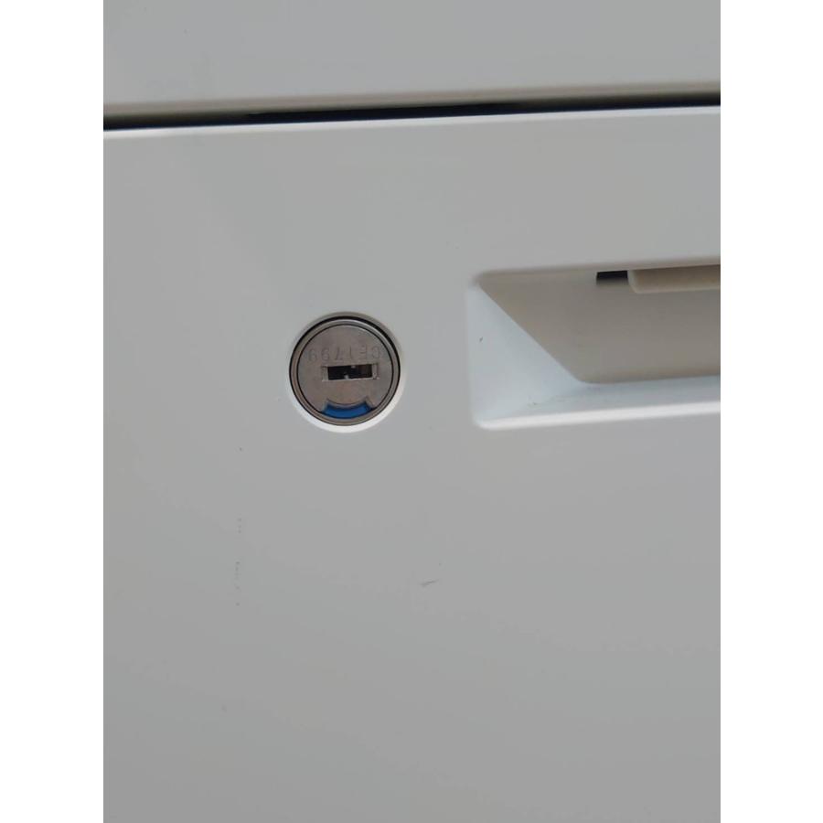 KOKUYO（コクヨ） 美品 脇机 3段 袖机 延長デスク ワゴン iS H720 カギ 