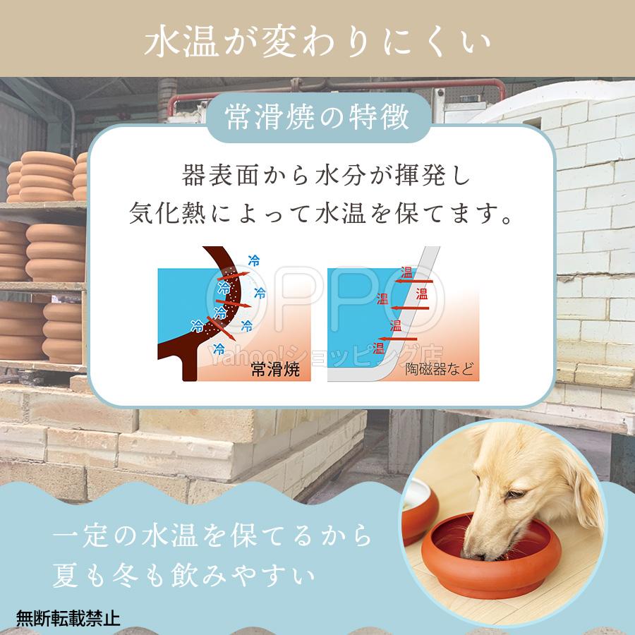 OPPO（オッポ） 犬 食器 常滑焼 水飲み 水飲み皿 水入れ 陶器 日本製