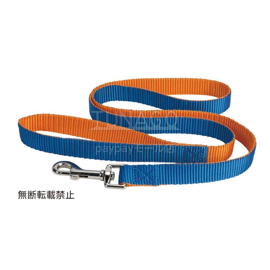 犬 リード 引きひも 犬用ロープ 中型犬 大型犬 1.2m ペットリード 散歩 軽量 おしゃれ バイカラー ブランド ナスカン ハーネス M | OPPO（ペット） | 04