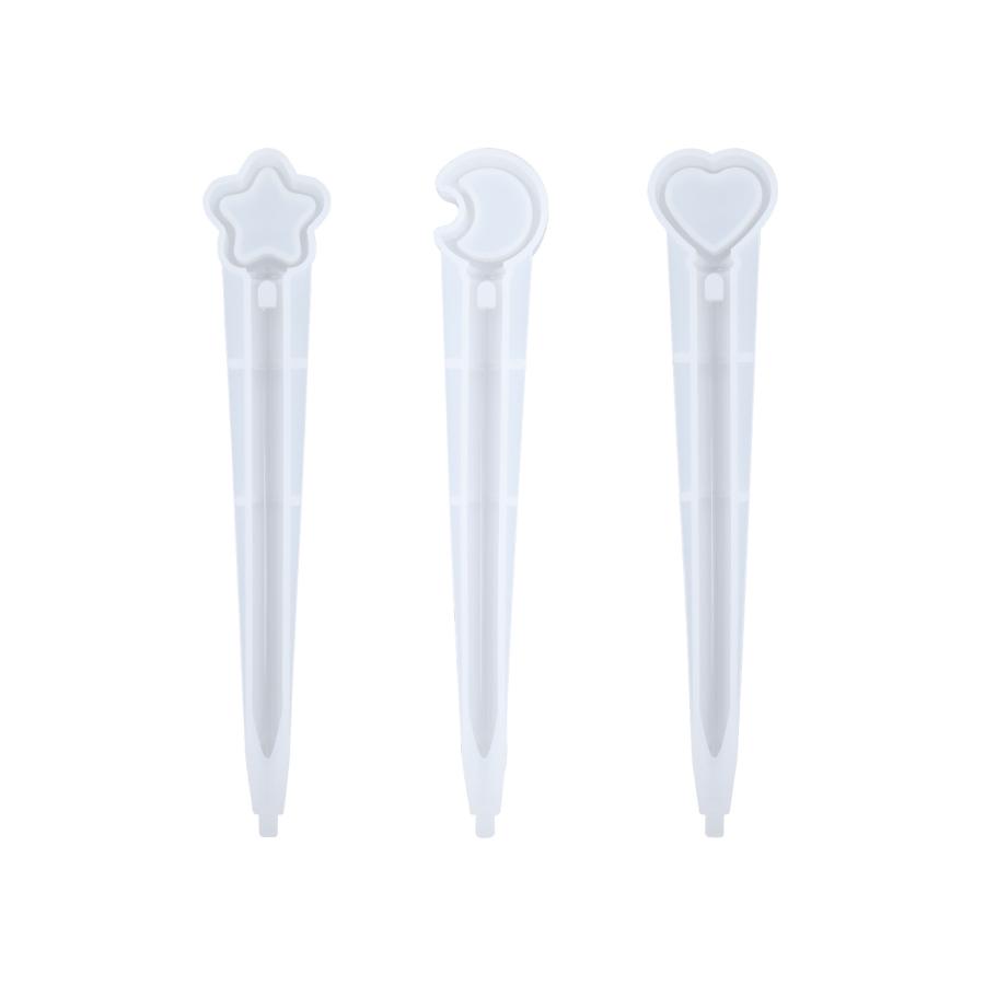 シリコンモールド ペン形 6種　3色　芯付き UVレジン型 ハンドメイド　文房具 |  | 08