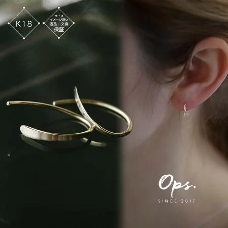ピアス 18金 レディース 小さめ フープ K18 甲府 1万円 軽い ブランド 30代 40代 アレルギー対応 ジュエリー ピアス 日本製 ゴーチャミニ Gouccia Mini Opsヤフー店 通販 Yahoo ショッピング