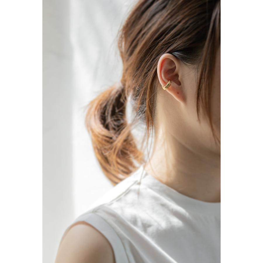 爆買 ピアス レディース silver925 シルバー925 18k 18金 ゴールド イヤーカフス イヤカフ ノンホールピアス イヤーカフ  金属アレルギー対応  ボリューの画像