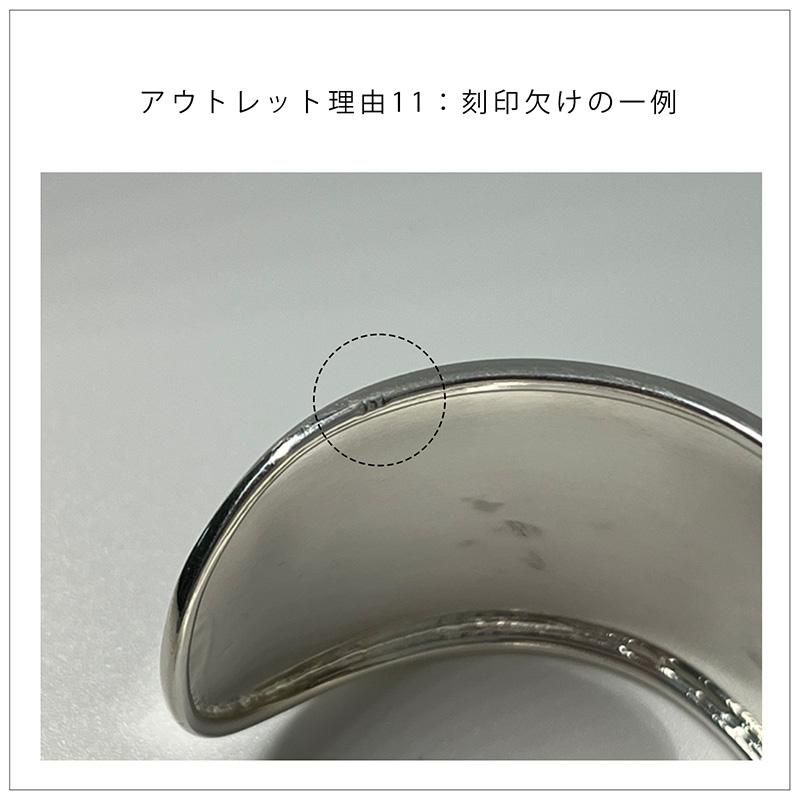 爆買 バングル ブレスレット レディース 【訳ありアウトレット品】★アウトレット価格 ワイドブレスレット 幅広  太め 個性的  SV925 Karpos カルポス シの画像