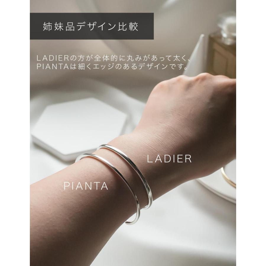 爆買 バングル ブレスレット レディース 【訳ありアウトレット品】★アウトレット価格 シルバー925 バングル 【ladier ラディエール】 silver925 18金 ゴの画像