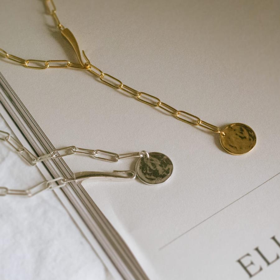 Ops. ネックレス コインネックレス 18金 18k ゴールド シルバー Ops. ネックレス コインネックレス 18金 18k ゴールド シルバー