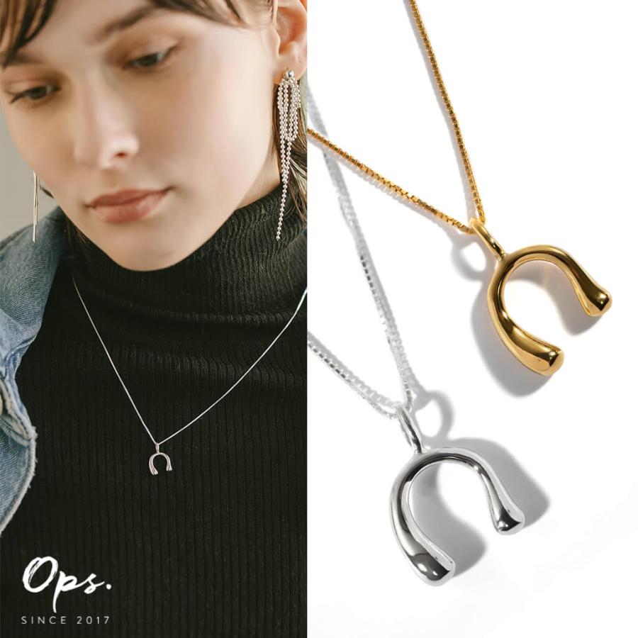 Ops.（オプス） 爆買 ホースシュー ネックレス レディース シンプル