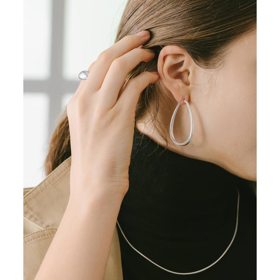 Ops. ピアス レディース ドロップピアス オーバル フープピアス Ops. ピアス レディース ドロップピアス オーバル フープピアス