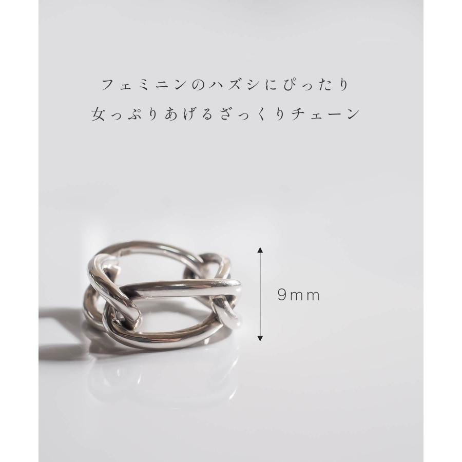 爆買 リング レディース 【訳ありアウトレット品】★アウトレット価格 チェーン シルバーリング【TORQUE トルク】 silver925 シルバー925の画像