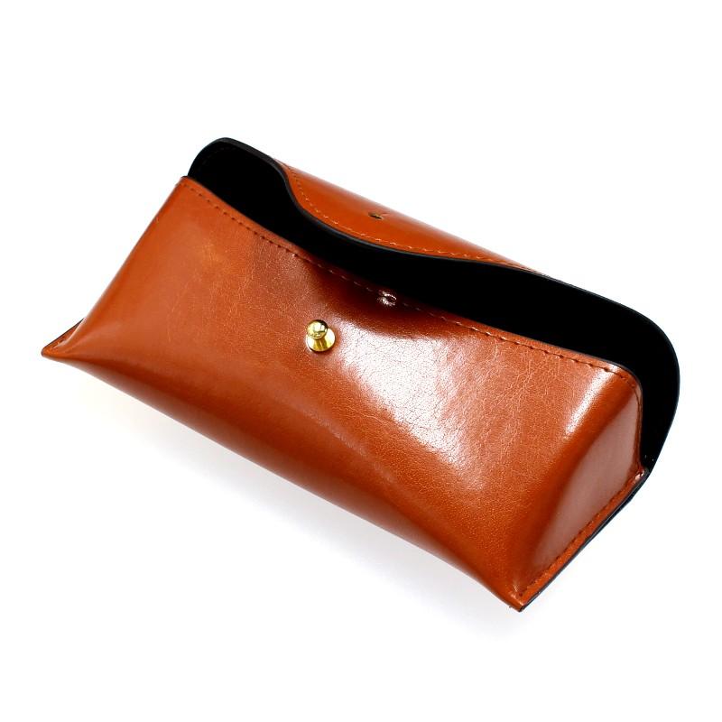 TCケース 穴留め式 メガネケース MR-8001 1 チャ ブラウン