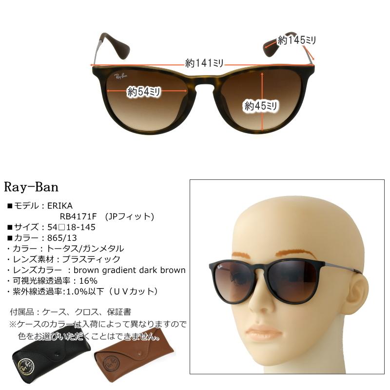 Ray-Ban (レイバン) エリカ サングラス RB4171F 54サイズ 865/13 