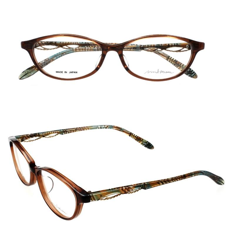 vivid moon (ビビットムーン) VM-11819 C-080 ブラウン プラスチック メガネ 