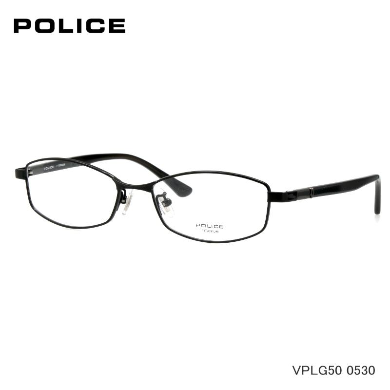 POLICE（ポリス） VPL-G50J 0530 シャイニーブラック メガネ 伊達