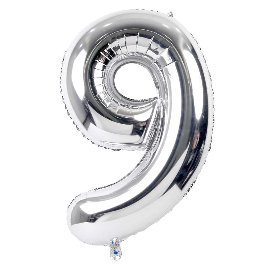 数字 バルーン 風船 Silver シルバー ナンバー 誕生日 飾り付け