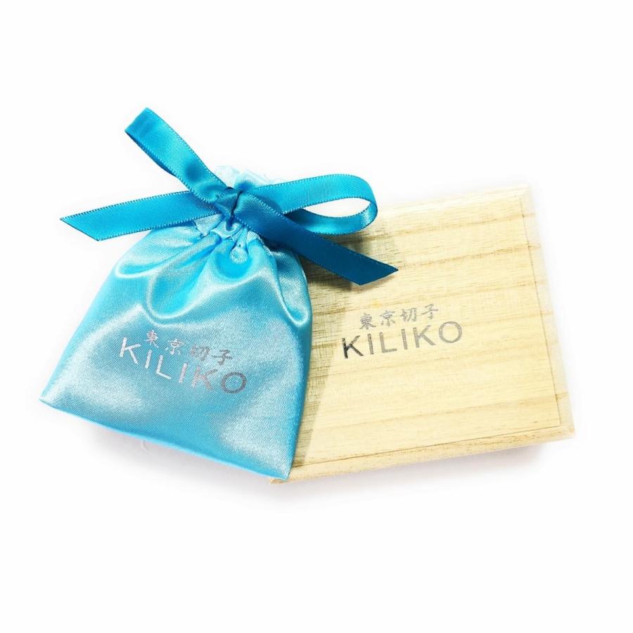 東京切子帯留め　ひまわり　ダークブルー・ゴールド |  | 05