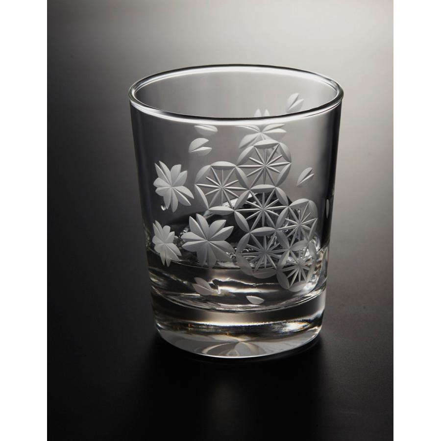 「縁起グラス」東京切子（花切子）ロックグラス　菊亀甲　桜宴　〜きくきっこう　さくらうたげ〜 |  | 01