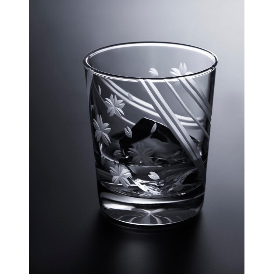 羽衣- 東京切子(花切子）ロックグラス　桜 |  | 01
