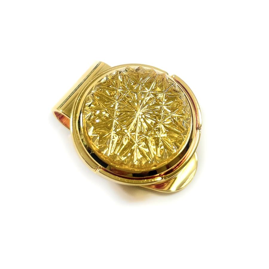 東京切子ゴルフマーカー　ひまわり　クリアーゴールド |  | 02