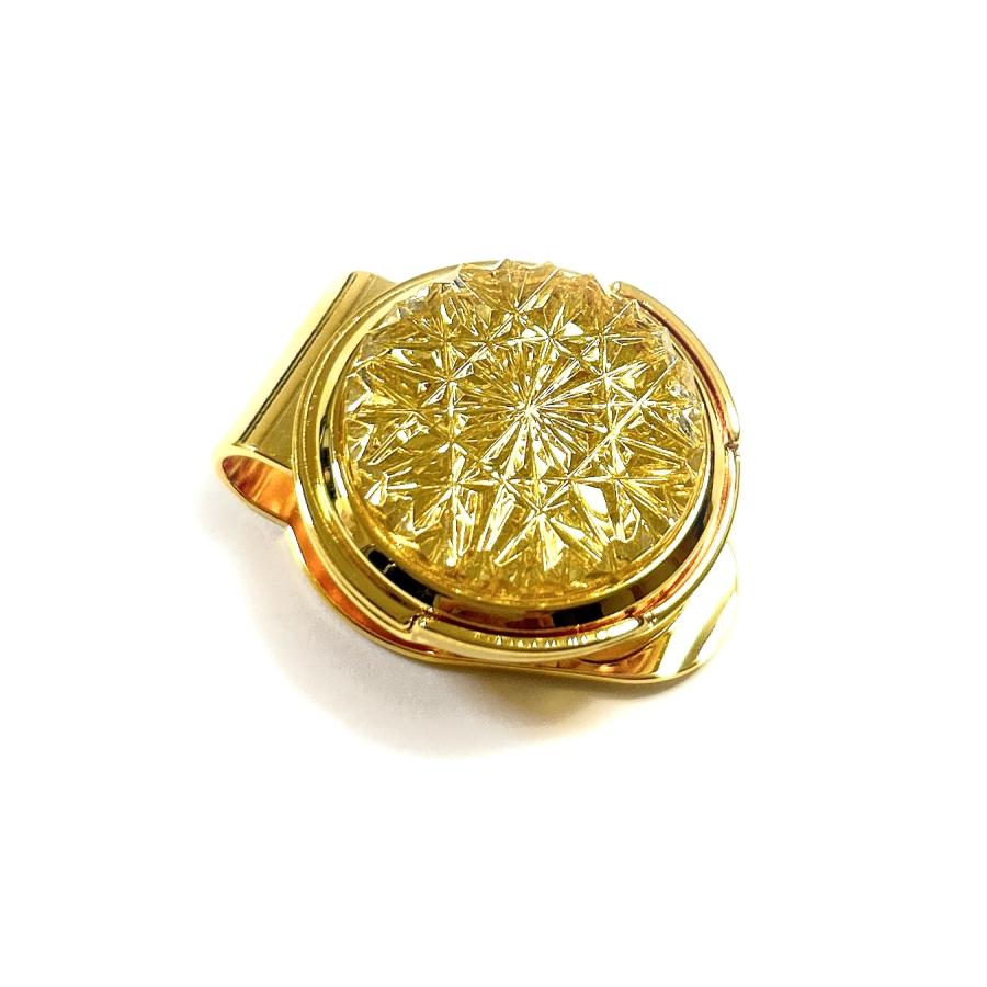 東京切子ゴルフマーカー　ひまわり　クリアーゴールド |  | 04