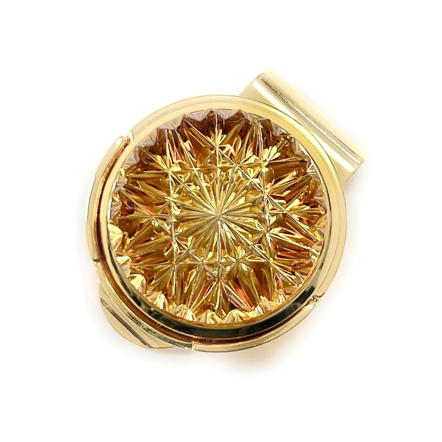 東京切子ゴルフマーカー　ひまわり　アンバー ゴールド |  | 01