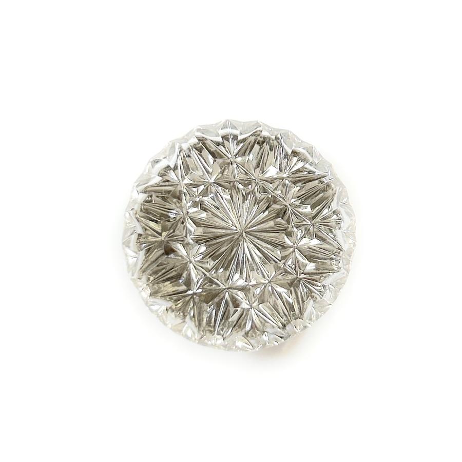 東京切子帯留め　ひまわり　クリアー | 