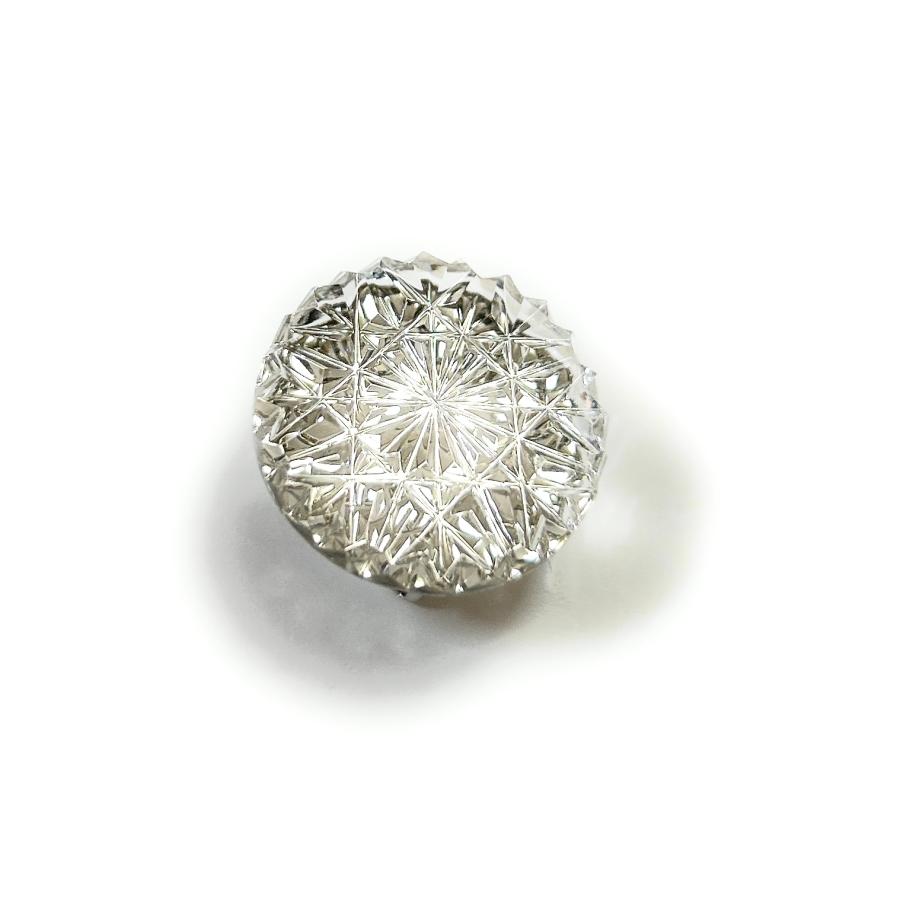 東京切子帯留め　ひまわり　クリアー |  | 01