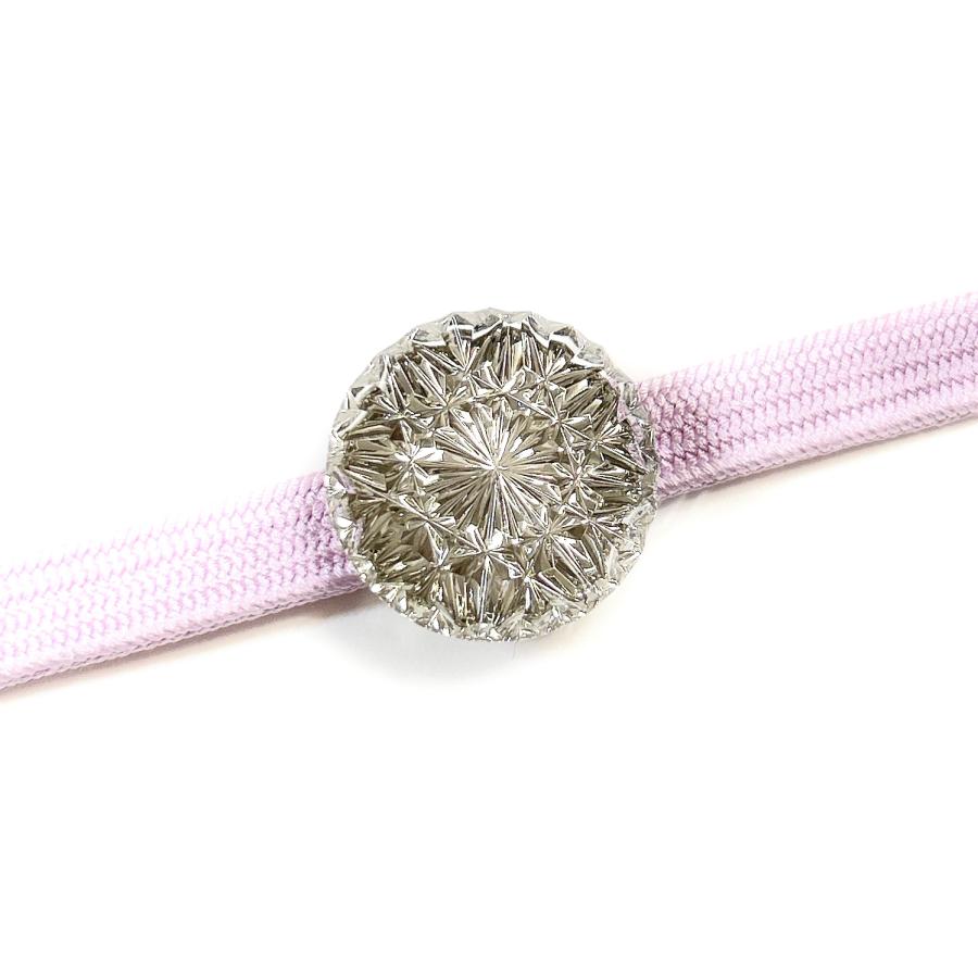 東京切子帯留め　ひまわり　クリアー |  | 04