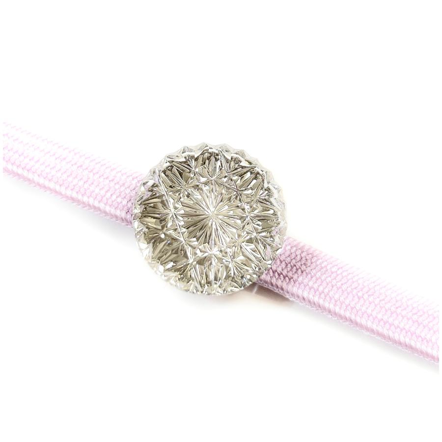 東京切子帯留め　ひまわり　クリアー |  | 06