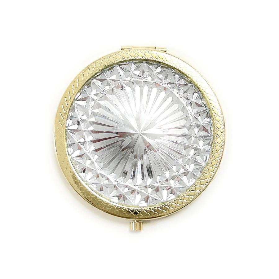 東京切子コンパクトミラー 　輝菊〜かがやきぎく〜　　エジプシャンゴールド　Queen |  | 02