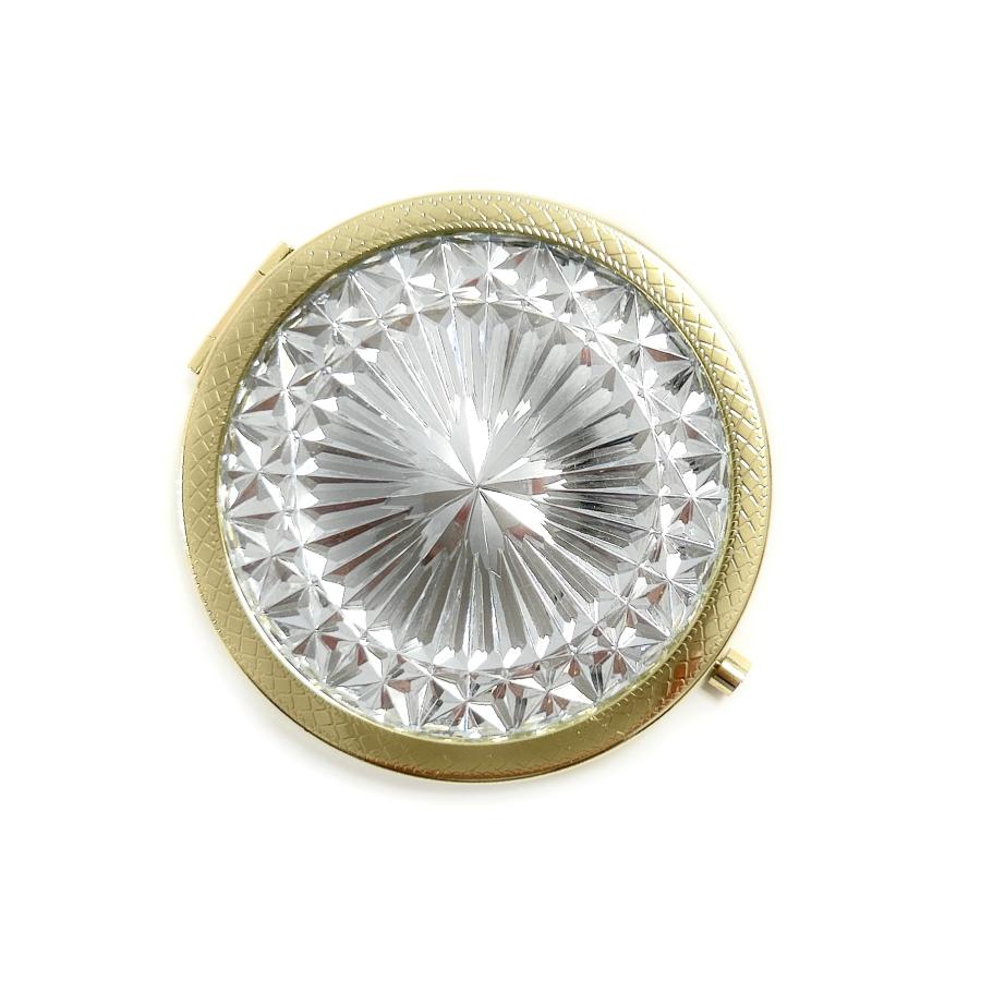 東京切子コンパクトミラー 　輝菊〜かがやきぎく〜　　エジプシャンゴールド　Queen |  | 03