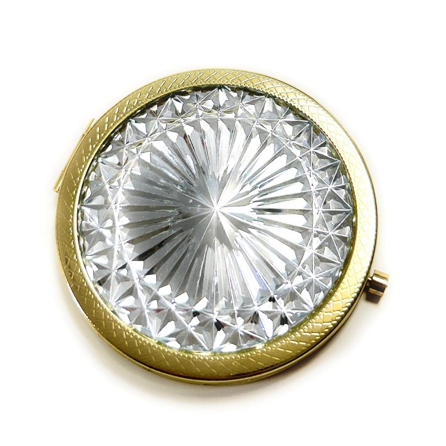 東京切子コンパクトミラー 　輝菊〜かがやきぎく〜　　エジプシャンゴールド　Queen |  | 04