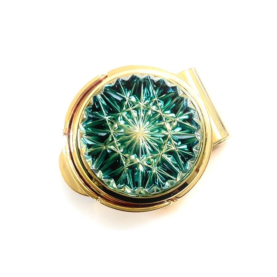 東京切子ゴルフマーカー　ひまわり　ダークブルー・ゴールド |  | 02