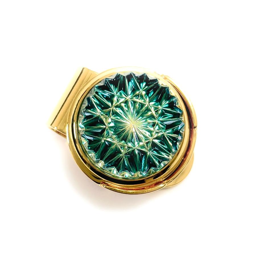 東京切子ゴルフマーカー　ひまわり　ダークブルー・ゴールド |  | 03