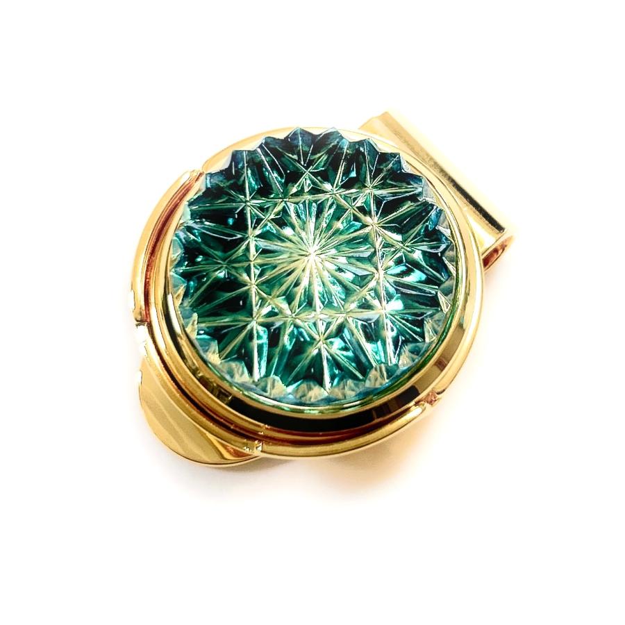 東京切子ゴルフマーカー　ひまわり　ダークブルー・ゴールド |  | 04