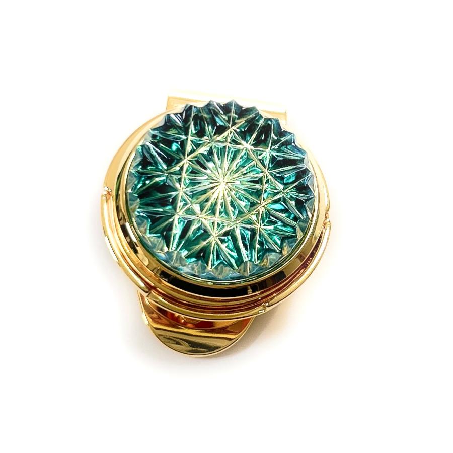 東京切子ゴルフマーカー　ひまわり　ダークブルー・ゴールド |  | 05