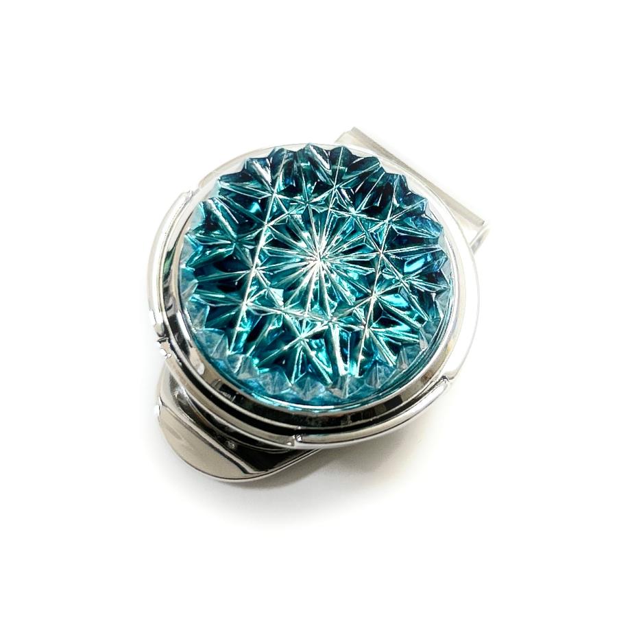 東京切子ゴルフマーカー　ひまわり　ダークブルー | 