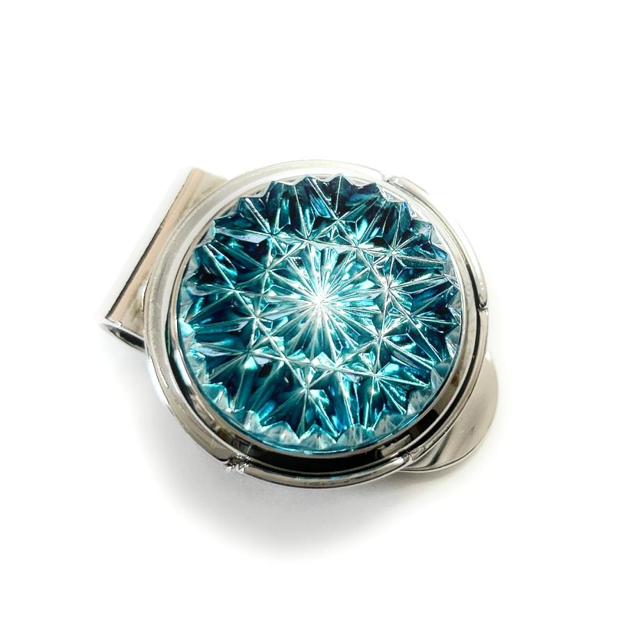 東京切子ゴルフマーカー　ひまわり　ダークブルー |  | 01