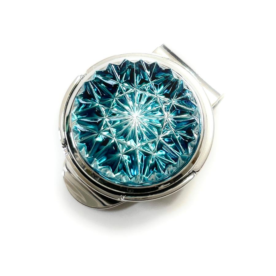 東京切子ゴルフマーカー　ひまわり　ダークブルー |  | 03