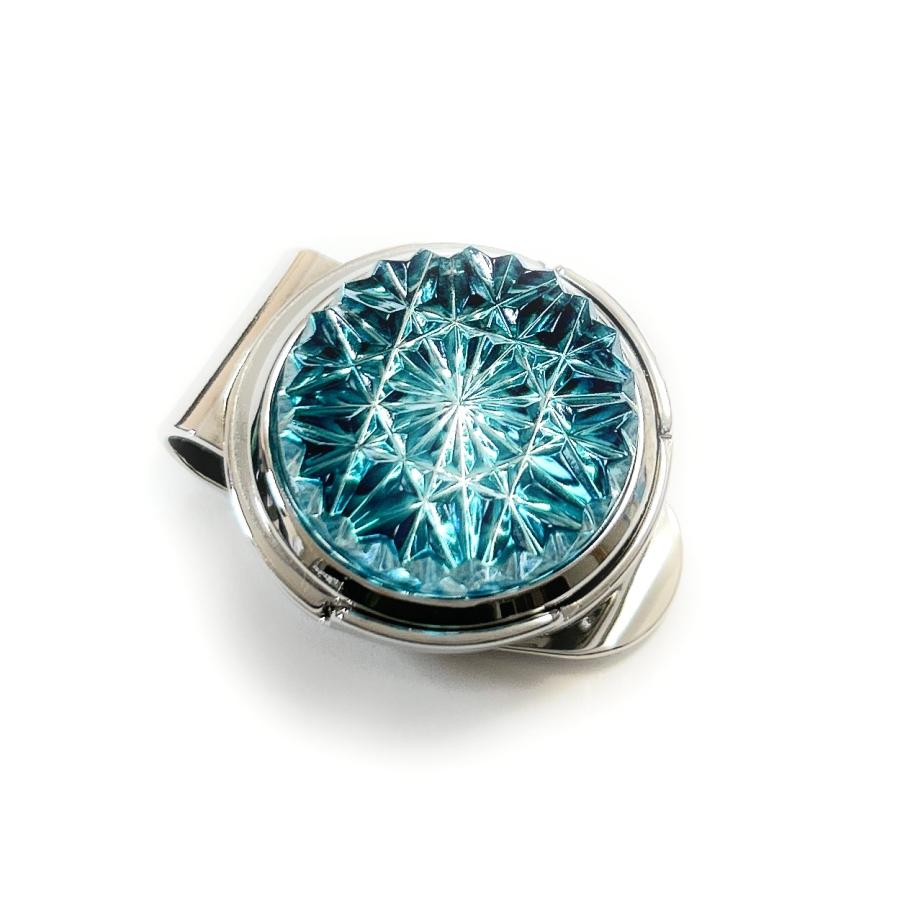 東京切子ゴルフマーカー　ひまわり　ダークブルー |  | 04