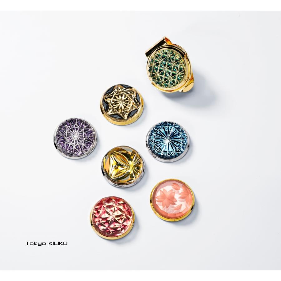 東京切子ゴルフマーカー　ひまわり　ダークブルー |  | 08