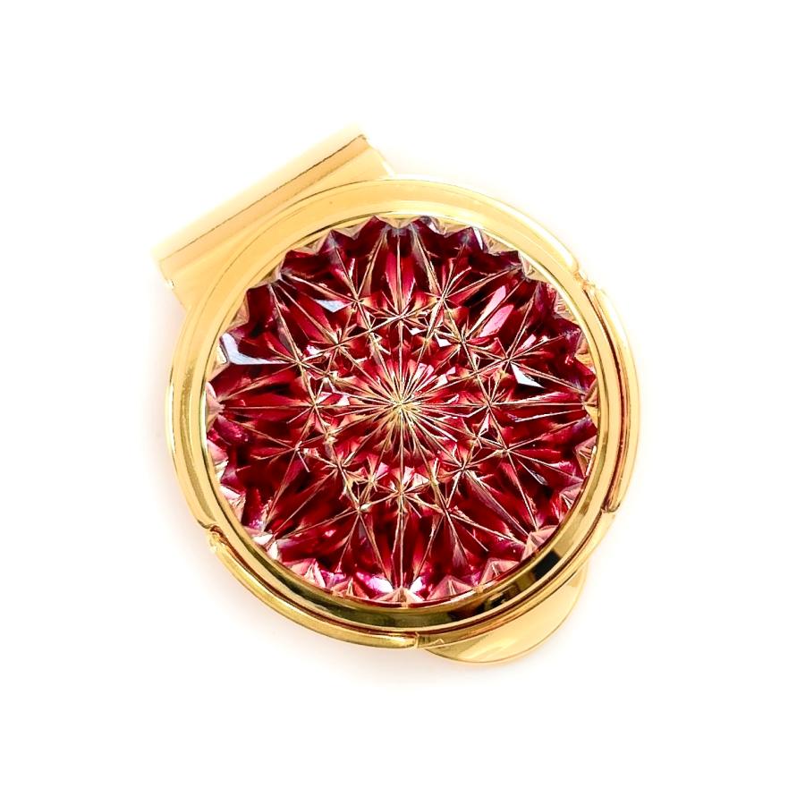 東京切子ゴルフマーカー　ひまわり　金赤・ゴールド |  | 02