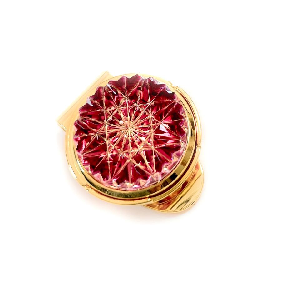 東京切子ゴルフマーカー　ひまわり　金赤・ゴールド |  | 04